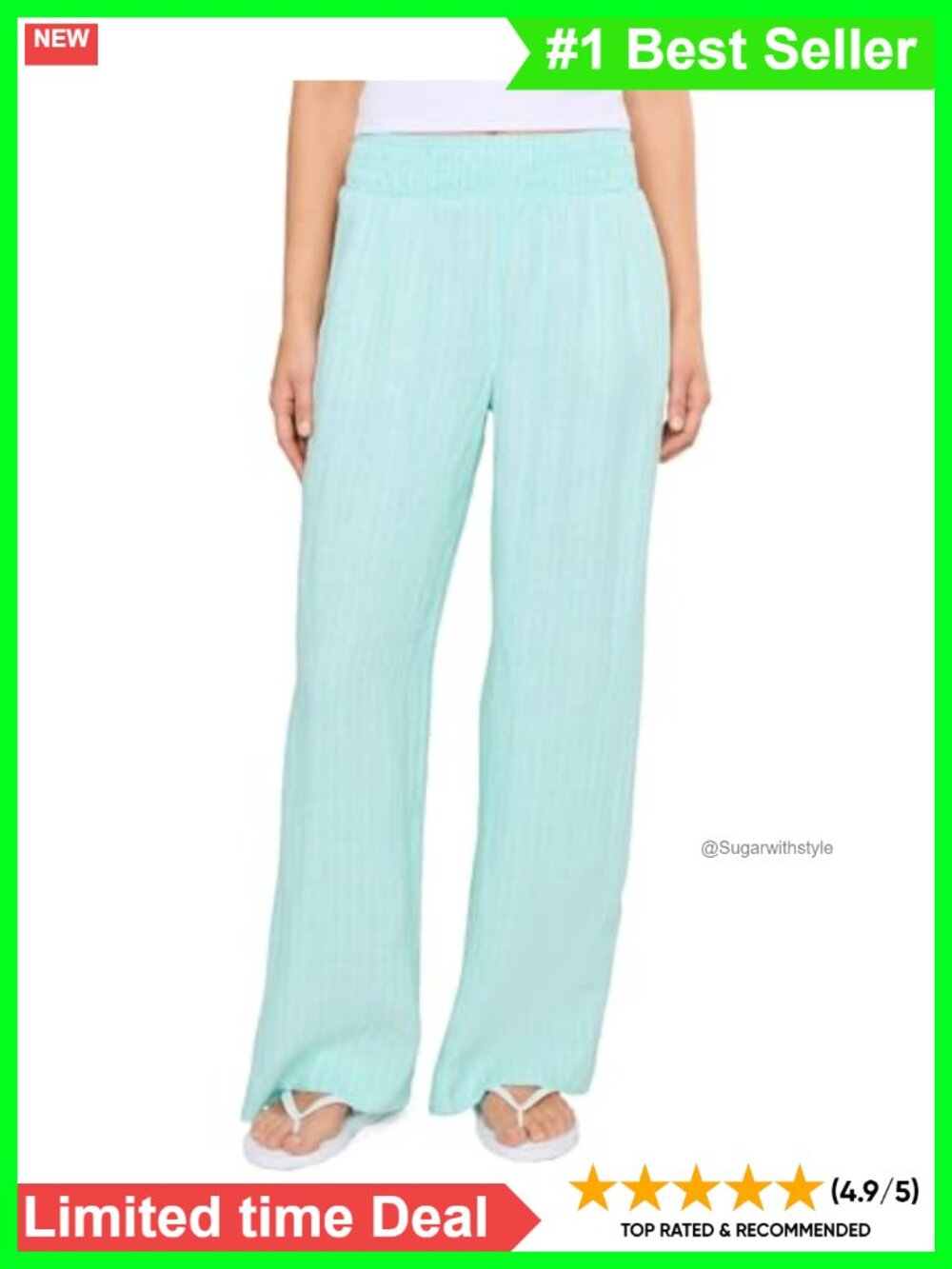 Lilly Pulitzer Mirabella Linen Palazzo Pants Wide Leg Pull On